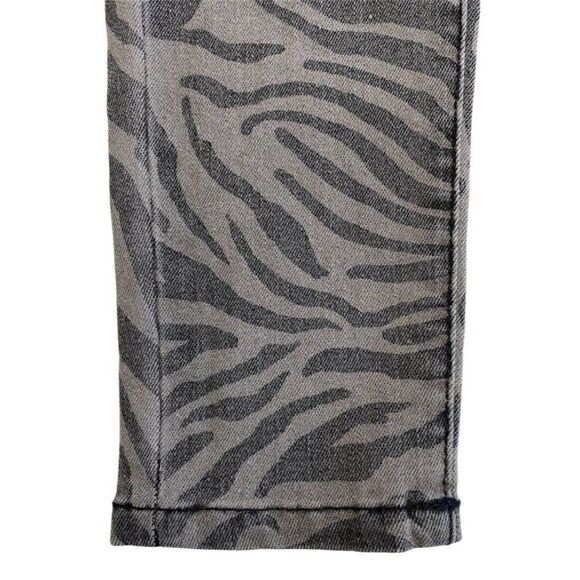 Skinny Ankle Jeans Juniors' 0 24 XS Gray Zebra Animal Print Stretchy Pockets NEW - Picture 8 of 11